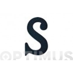 LETRA "S" LATON/75 NEGRO...