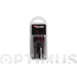 PORTALAMPARAS LISO E-27 NEGRO