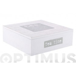 CAJA INFUSIONES MADERA TEATIME