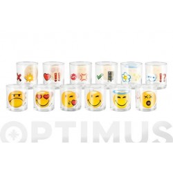 VASO AGUA VIDRIO SMILEY...
