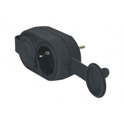 ADAPTADOR DOBLE CON TAPA...