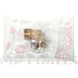 CODO MACHO-HEMBRA LATON  3/8"