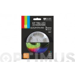 TIRA LED KIT 3M LUZ RGB 7,2W
