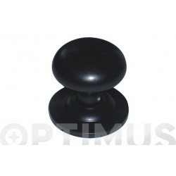 POMO PUERTA 70 MM LISO NEGRO
