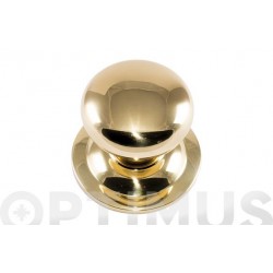 POMO PUERTA 70 MM LISO LATON