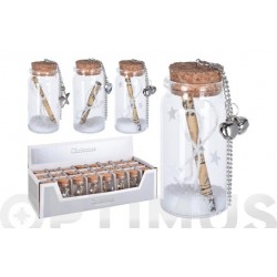 BOTE PERGAMINO MINI 7 CM PLATA