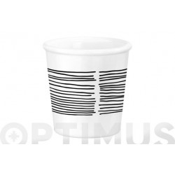 VASO OPAL LINEAS CAFE 9,5 CL