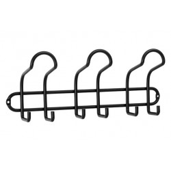 COLGADOR 3 GANCHOS NEGRO