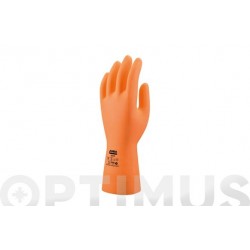 GUANTE LATEX NARANJA...