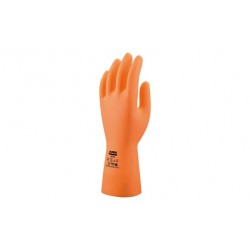 GUANTE LATEX NARANJA...
