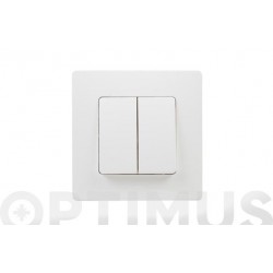 DOBLE CONMUTADOR BLANCO NILOE