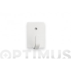 COLGADOR ADHESIVO BLANCO 4 UDS