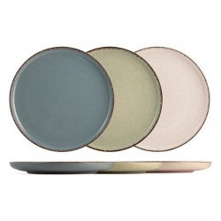 PLATO PORCELANA PEARL VERDE...