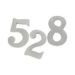 NUMERO LATON 100 MM 0 CROMO...