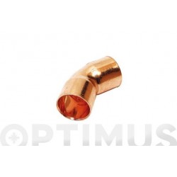 CURVA COBRE 45 H-H  15 MM 5...