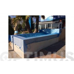 MALLA ANTIHOJAS PARA PISCINAS