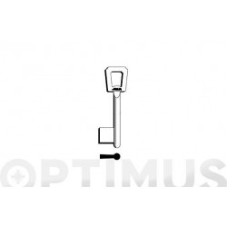 LLAVE GORJA LATON MACHO 17G