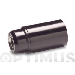 PORTALAMPARAS LISO E-14 NEGRO