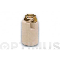 PORTALAMPARAS PORCELANA. E-14